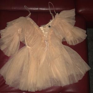 Light Pink Tulle Top